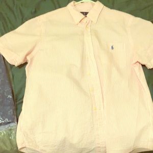 Polo short sleeve casual button up.